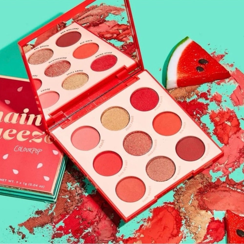 ColourPop Main Squeeze Palette - Vibrant Reds and Golds
